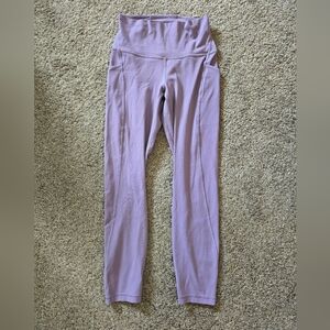 Lululemon high-rise leggings with pockets (size 6)